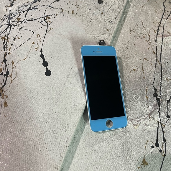 New screen for iPhone 5s /5SE first gen Custom sky  blue front outer - Picture 2 of 3